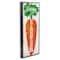 Stupell Industries Happy Easter Vertical Rustic Carrot Sign Phrase Framed Giclee Art